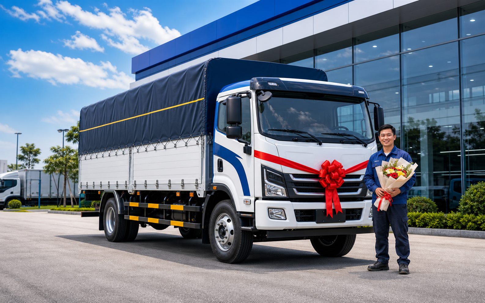 Bàn giao xe tải THACO tại Hải Phòng